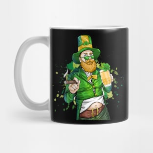 Ciggarette and beer st patrick's day Mug